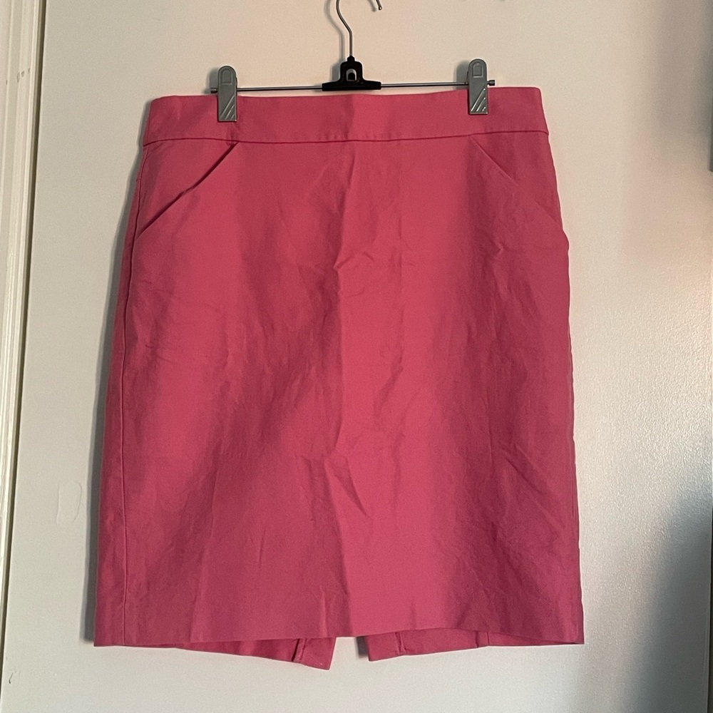 J Crew Pink Pencil Skirt